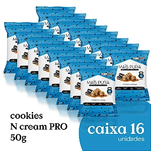 Pipoca Artesanal Maïs Pura PRO Cookies N Cream 50g (16 unidades)
