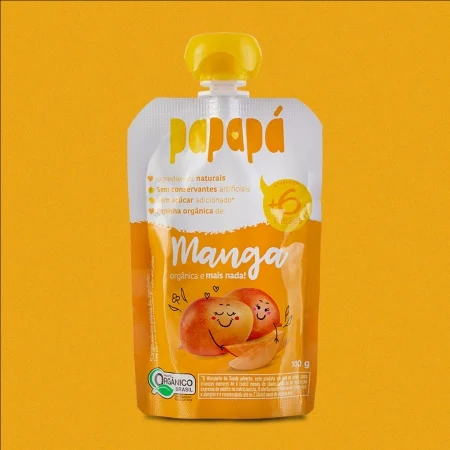Papinha Papapá Orgânica de Manga - 100g