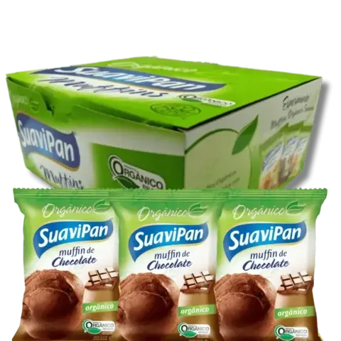 Kit 12 Muffins Orgânicos - Chocolate