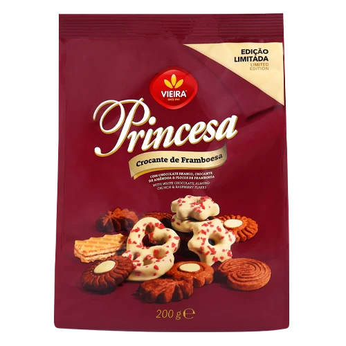 Bolachas Sortido Princesa Crocante de Framboesa 200g